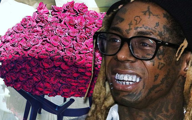 Lil Wayne Hilariously Reacts To Huge Bouquet Of Flowers Accidentally Sent To His Home