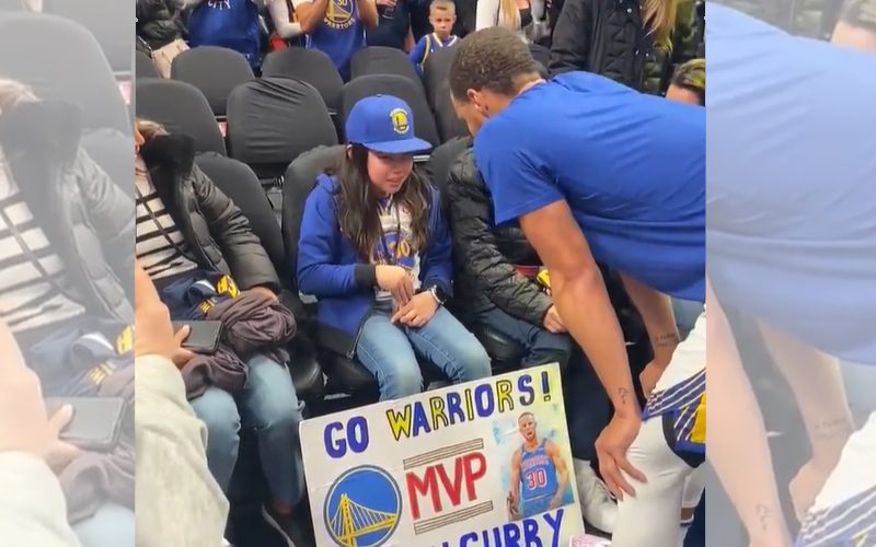 Steph Curry Surprises 10-Year-Old Girl With Game Tickets