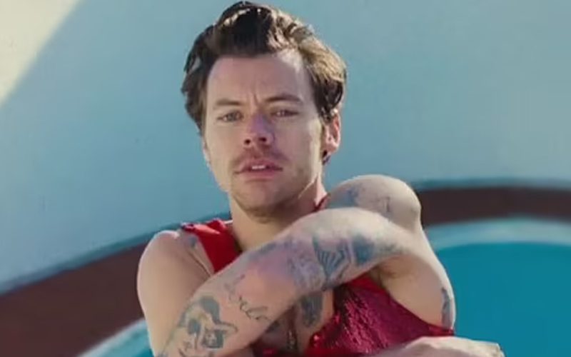 Harry Styles Drives Fans Wild As He Goes Shirtless With Red Underpants