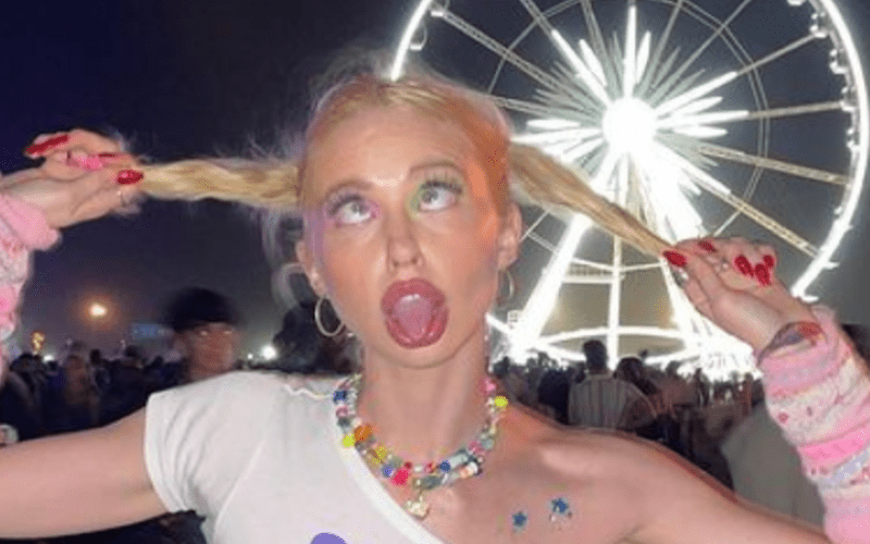 Euphoria Star Chloe Cherry Catches Big Attention Rocking Vulgar T-Shirt At Coachella