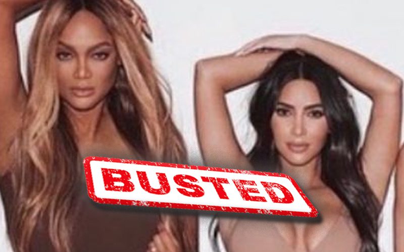 Fans Call Out Kim Kardashian For Photoshopping Tyra Banks In New SKIMS Ad