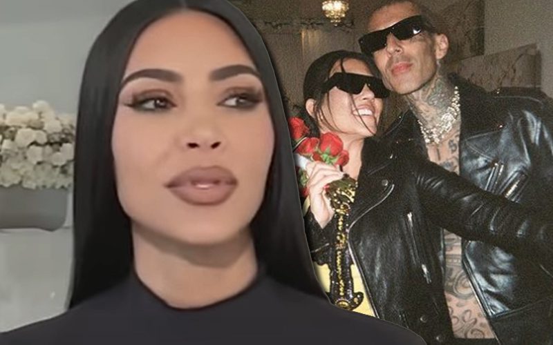 Kim Kardashian Confused Why Kourtney Kardashian & Travis Barker Couldn’t Get Marriage License In Las Vegas