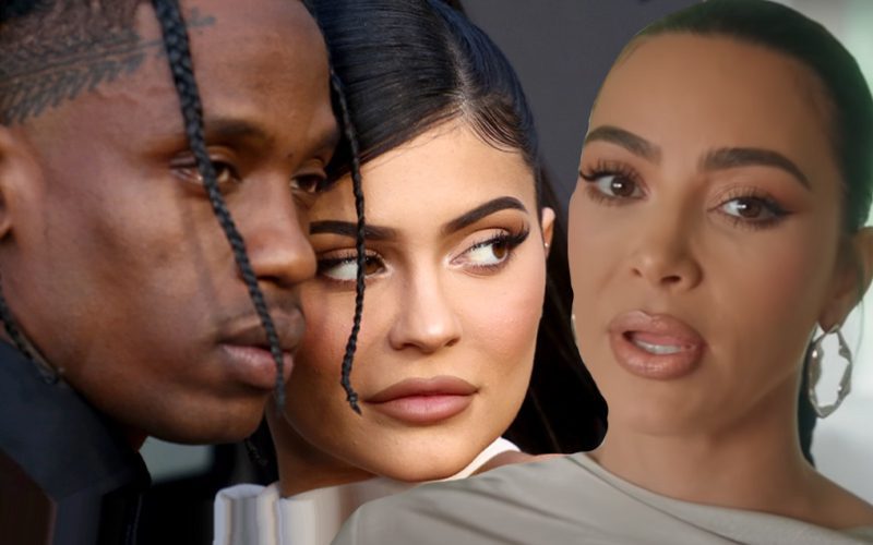 Kim Kardashian Says Kylie Jenner & Travis Scott Rushed Their Baby’s Name