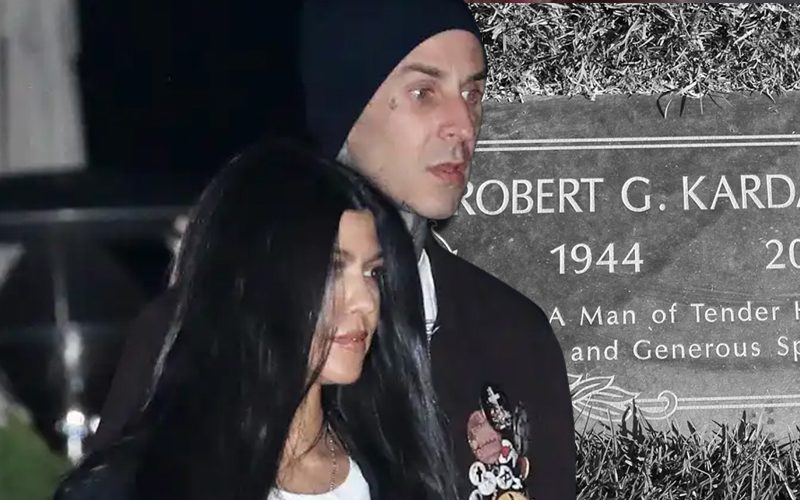 Travis Barker Visited Robert Kardashian’s Grave To Ask For Kourtney Kardashian’s Hand In Marriage
