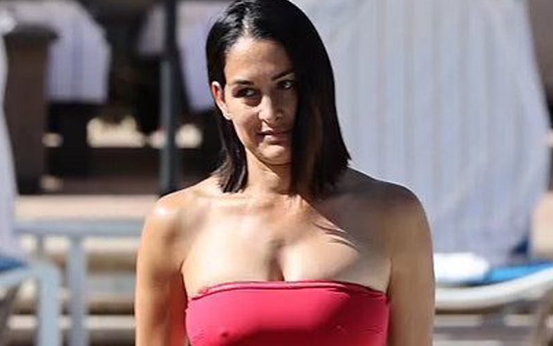 Nikki Bella Stuns In Hot Red Bikini With Fiancé Artem Chigvintsev