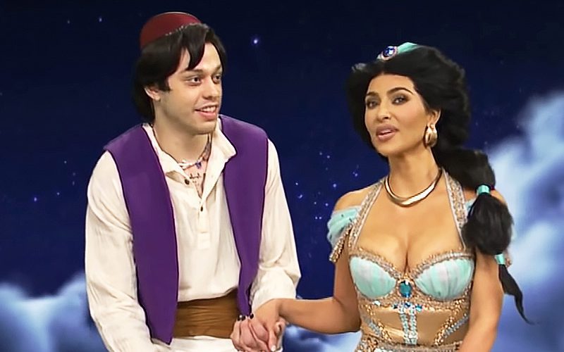 Pete Davidson Gave Kim Kardashian Their SNL Aladdin Costumes For Valentine’s Day