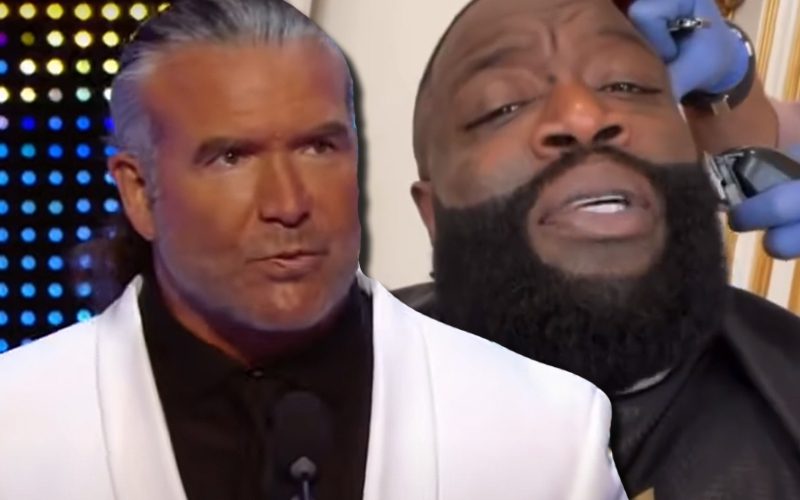Rick Ross Pays Tribute To Scott Hall While Filming Television Show & Getting A Shave