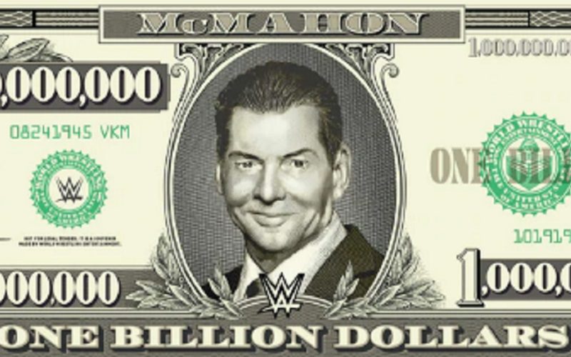WWE Selling Vince McMahon T-Shirt & Fake Billion Dollar Bill For $100