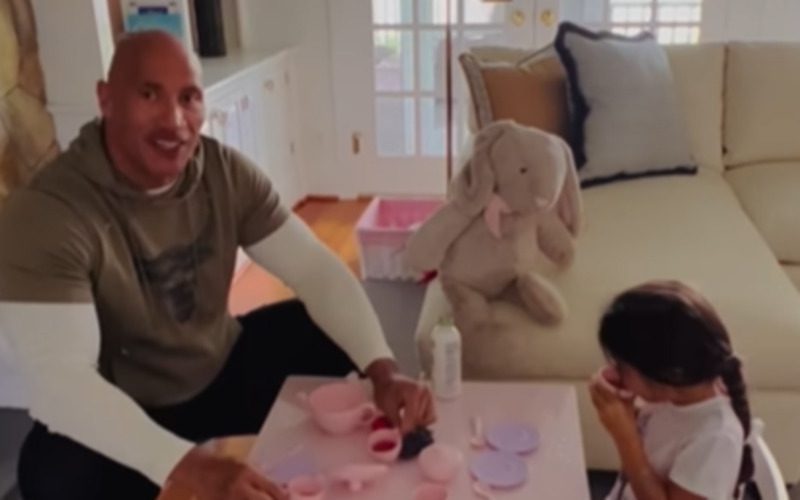The Rock Drops Adorable Tea Party Video With His Daughter