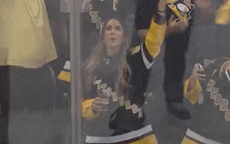 Britt Baker Spotted During Pittsburgh Penguins NHL Playoffs Game