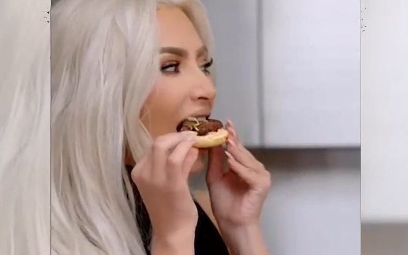 Kim Kardashian Proves She Ate ‘Beyond Meat’ After Allegations Of Faking It
