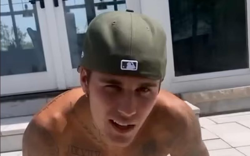 Justin Bieber Goes Shirtless With Bikini Clad Hailey Bieber For Viral Challenge