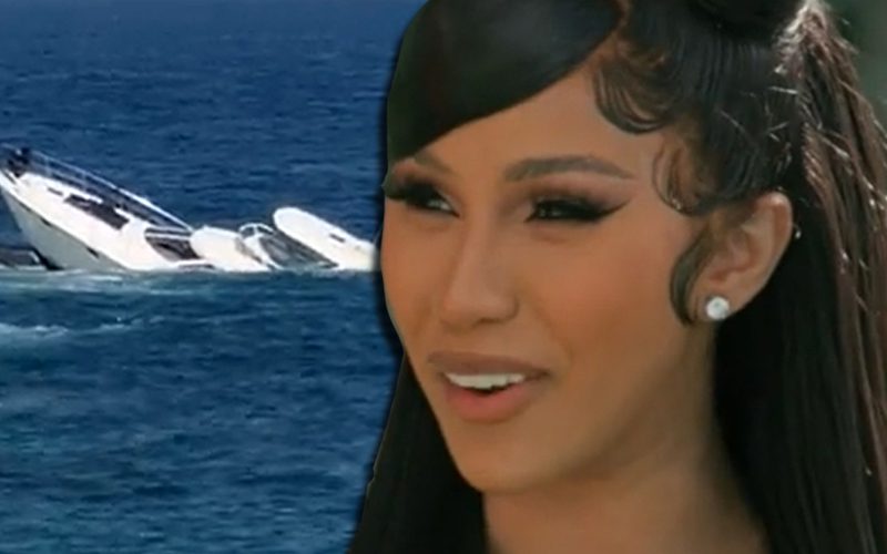 Cardi B Witnesses Yacht Sinking In Crazy Video