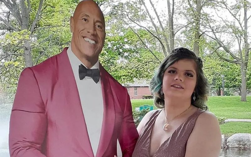 The Rock Reacts To Fan Who Took A Cardboard Cutout Of Him To Prom