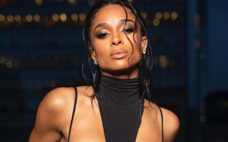 Ciara Poses In Mind Blowing Cut Out Dress For SI Swim Cover Party