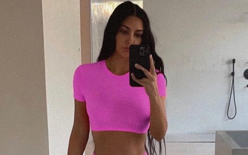 Kim Kardashian Models New SKIMS Underwear In Jaw Dropping Photo