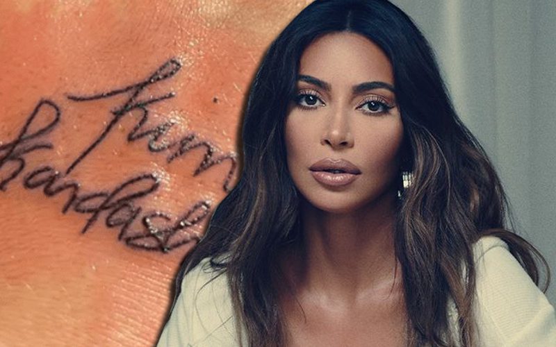 Kim Kardashian Superfan Gets Her Signature Tattooed On Them