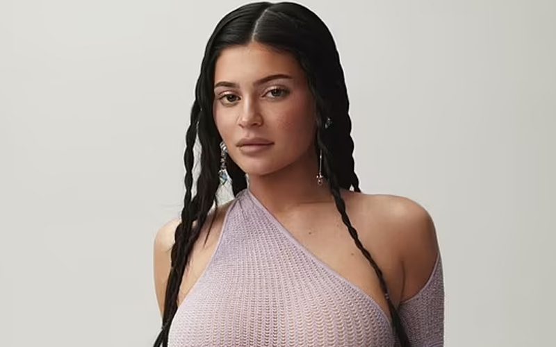 Kylie Jenner Shows Off Big In Cut Out Purple Bodysuit