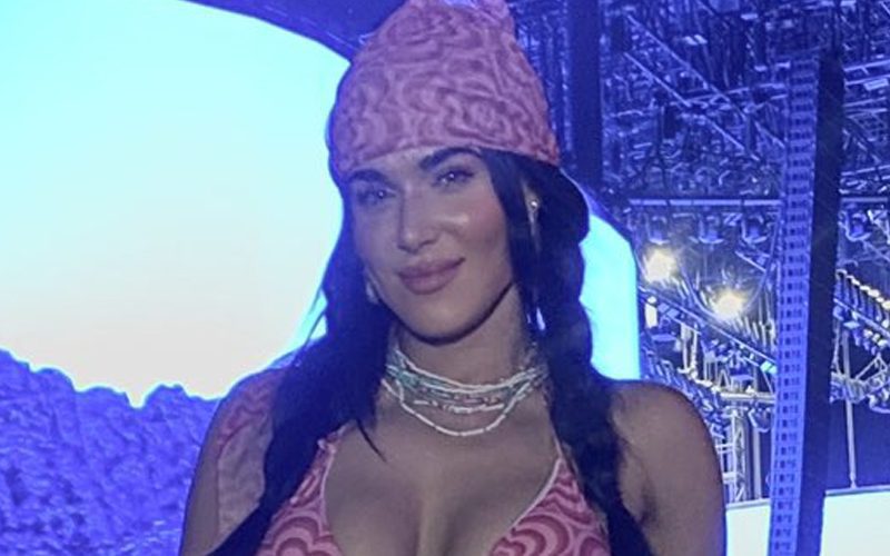 Lana Rocked Out At Coachella In Ripped Jeans & Bikini Top