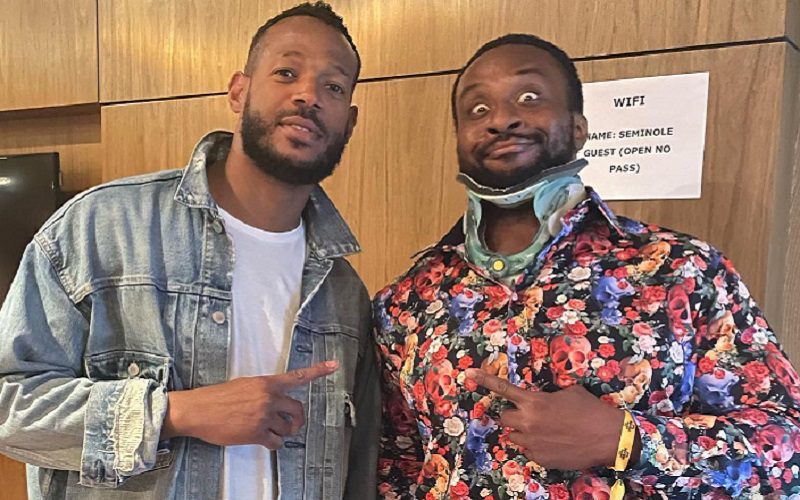 Former WWE Champion Big E Hangs Out With Marlon Wayans At Comedy Show Despite Broken Neck