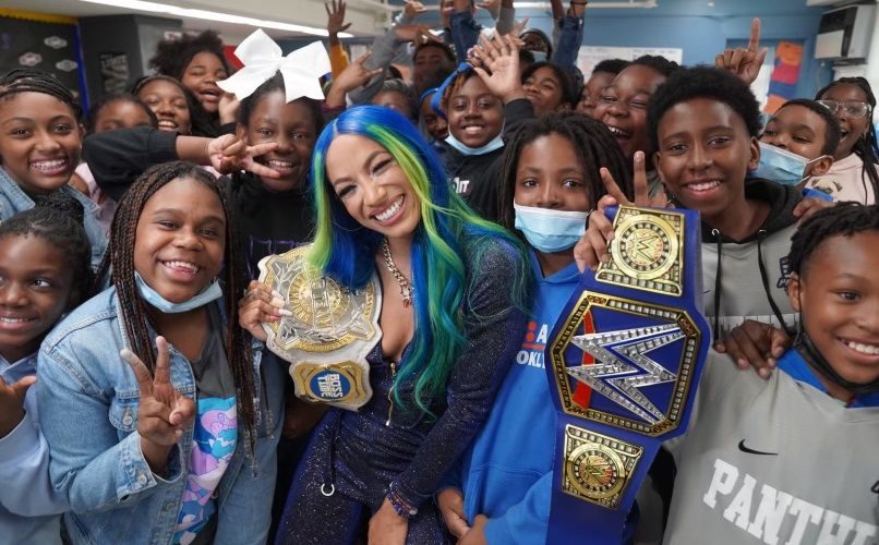 Sasha Banks Pays Surprise Visit To After School Wrestling Club
