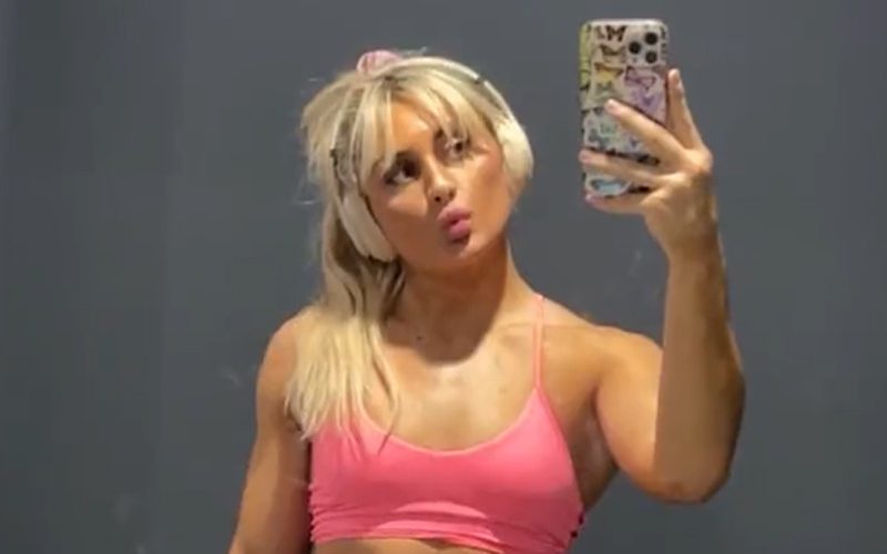 Tiffany Stratton Strikes A Cute Pose In Revealing Mirror Selfie