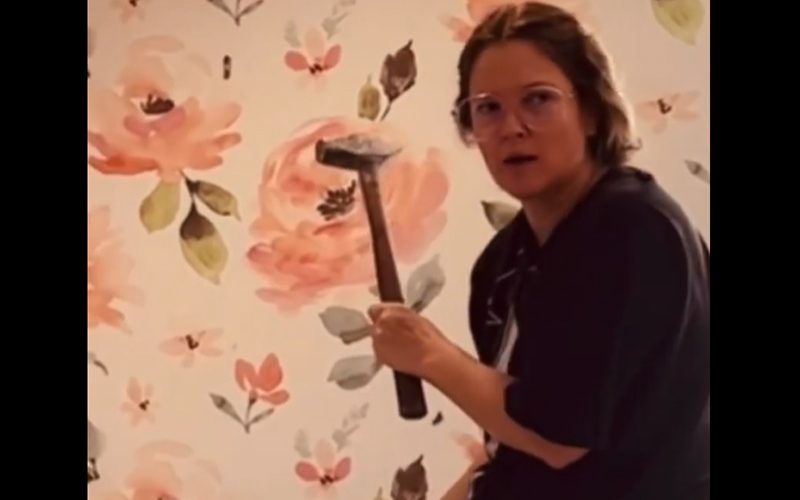 Drew Barrymore Destroys Apartment With Hammer In Home Makeover Video