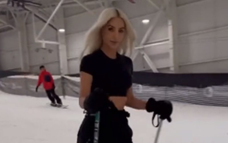 Kim Kardashian Goes Full Snow Bunny While Skiing In A Crop Top