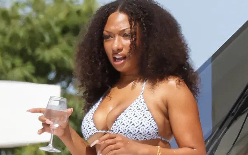 Megan Thee Stallion Cools Off With Boyfriend On Yacht In Ibiza
