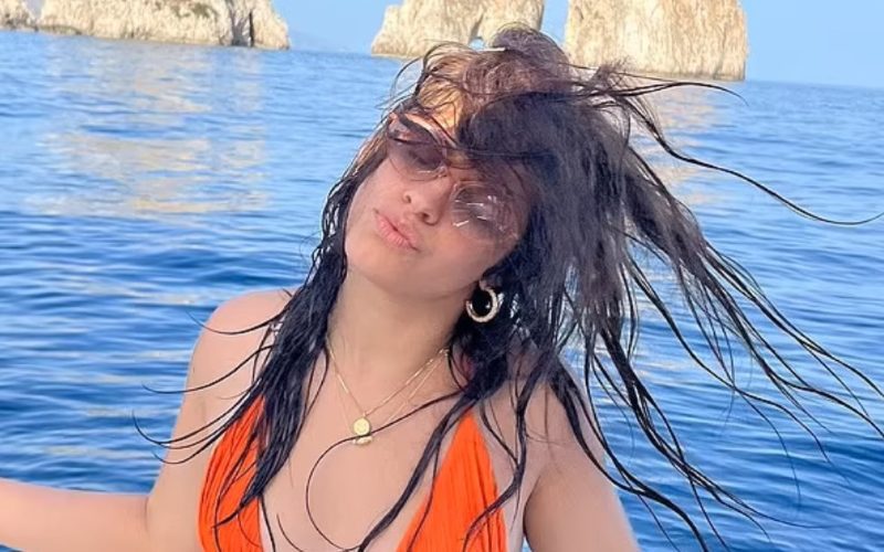 Camila Cabello Shows Off Big In Tiny Orange Bikini