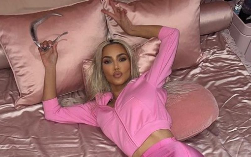Kim Kardashian Shows Off Big In All Pink Balenciaga Barbie Outfit