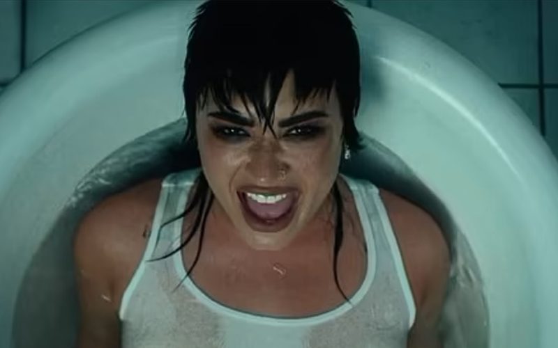 Demi Lovato Soaks In Bathtub In Wet White Tank Top For Jaw Dropping New Video