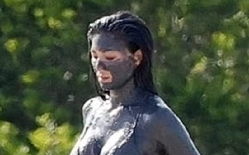 Nicole Scherzinger Spotted Taking Mud Bath In Skimpy Bikini