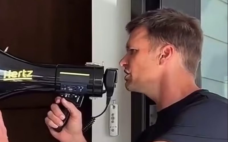 Tom Brady Uses Megaphone Around His House In Hilarious Father’s Day Video