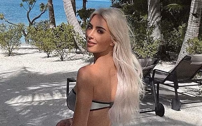 Kim Kardashian Flaunts Tiny Bikini While On Vacation With Pete Davidson