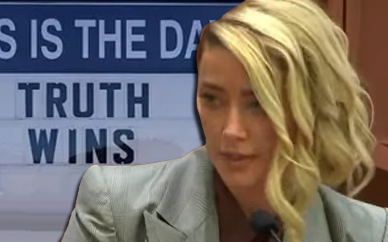 Amber Heard Will Face ‘Truth Wins!’ Sign On Her Way Home