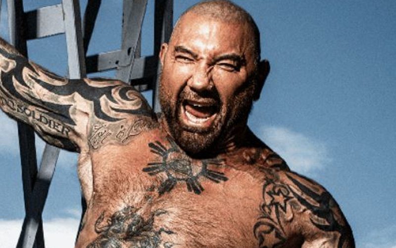 Batista Flexes His New Unicorn Neck Tattoo