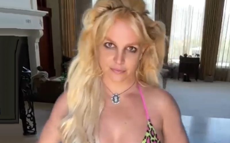 Britney Spears Shares Memory Of Young Justin Bieber With Leopard Print Bikini Dance Video