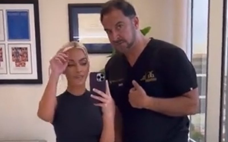 Kim Kardashian Visits Plastic Surgeon For Skin Tightening Treatment