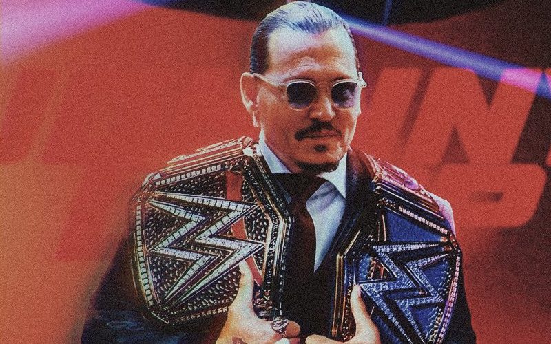 Johnny Depp Photo With Two WWE Titles Draws Big Attention