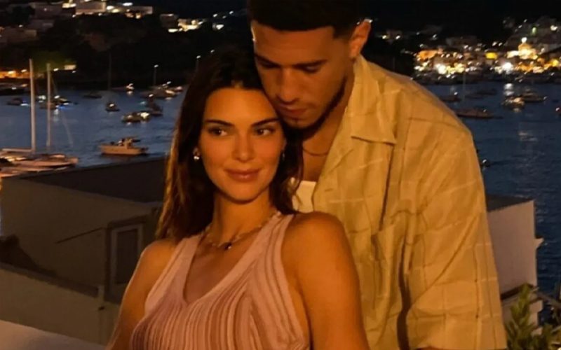 Kendall Jenner & Devin Booker Snuggle Up At Friend’s Wedding