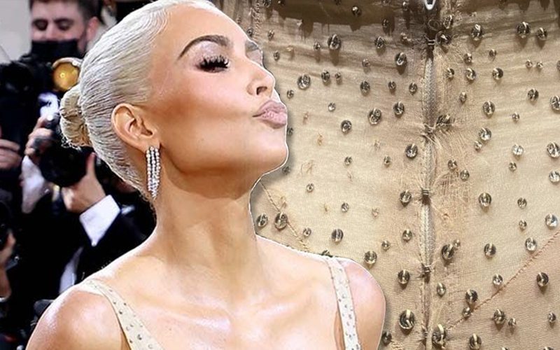 Fans Slam Kim Kardashian For Damaging Marilyn Monroe’s Dress
