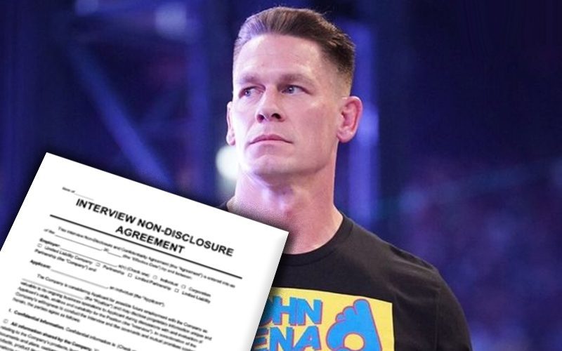 John Cena Allegedly Signed Non-Disclosure Agreement With WWE