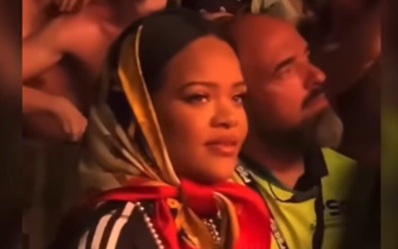 Rihanna Spotted Trying To Blend In With Crowd During ASAP Rocky’s Set At Rolling Loud Portugal