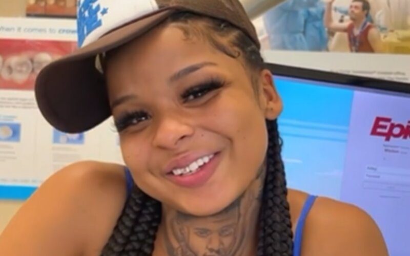 Chrisean Rock Gets New Tooth Implant With Blueface’s Face On It