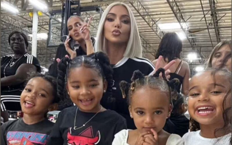 Khloé Kardashian & Kim Kardashian Cheer On North West At Her Basketball Game