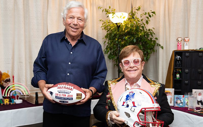 Elton John Receives Custom Patriots Merch From Robert Kraft To Mark Final Gillette Stadium Concert