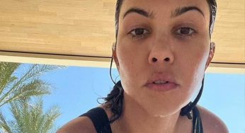 Kourtney Kardashian Flexes Toned Body In Skimpy Bikini Selfie