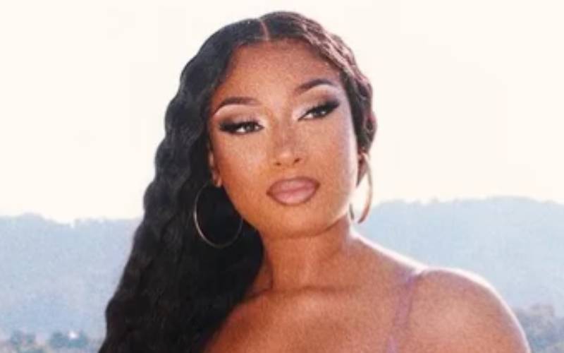 Megan Thee Stallion Flaunts Her Cleavage & Toned Stomach In Latest Photo Drop