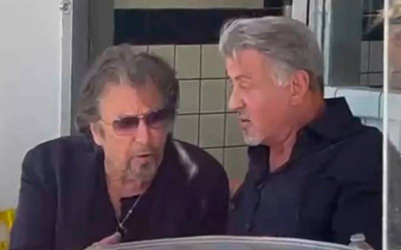 Al Pacino & Sylvester Stallone Spotted Having Lunch In Beverly Hills